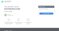 Desktop Screenshot of dotmom.com